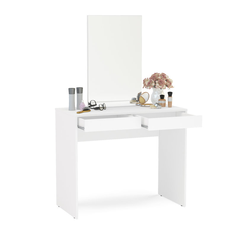 Boahaus 2 Drawer Vanity with Mirror & Reviews Wayfair